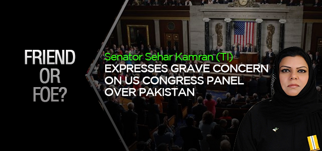 Expresses Grave Concern on US Congress Panel Over Pakistan