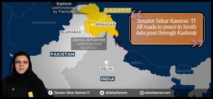 All Roads to Peace in South Asia Pass Through Kashmir: Sehar Kamran (TI)